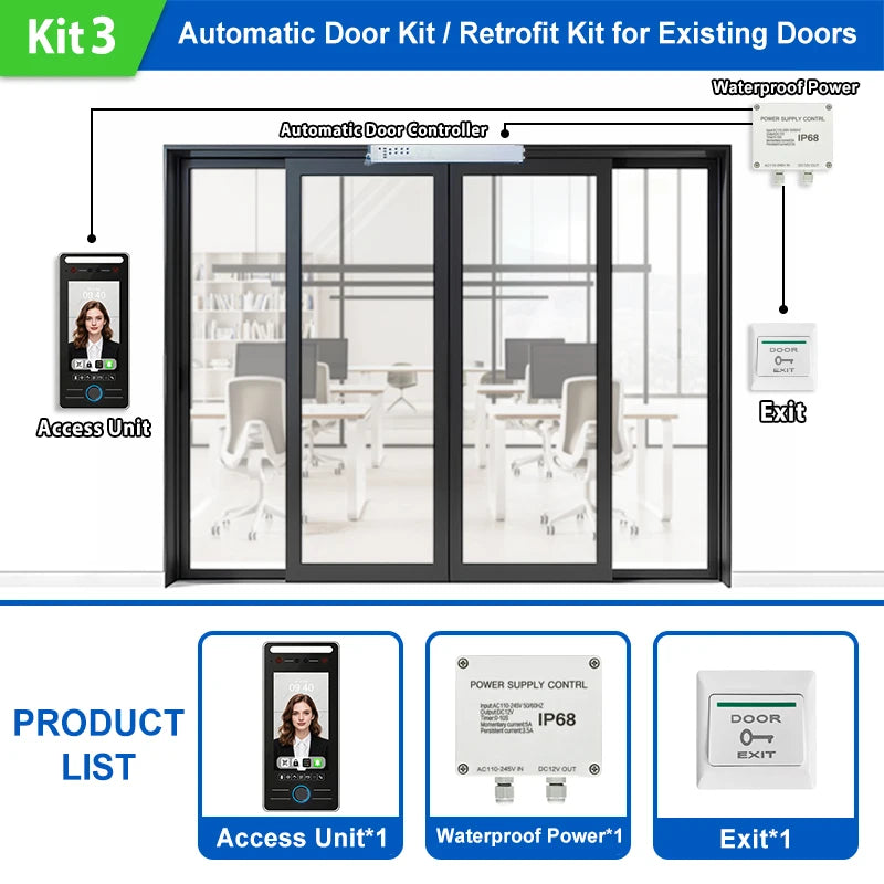 5 Inch 3D Face Recognition Access Control Biometric Fingerprint Palm Vein QR Code RFID Time Attendance Machine WiFi TCP IP
