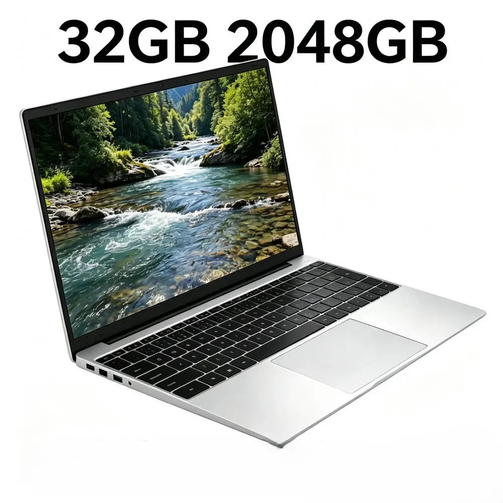 2026 HOT 15.6" Laptop 32GB 2TB Windows 11 Intel Core I9 9900 Gaming Computer PC 1920*1080 HD Gamer Office Ultra Slim Notebook