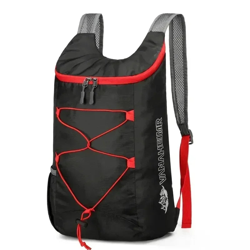 Multifunctional Outdoor for Camping Hiking Travel Folding Backpack High Density Lightweight Waterproof Nylon Fabric Sports Bag