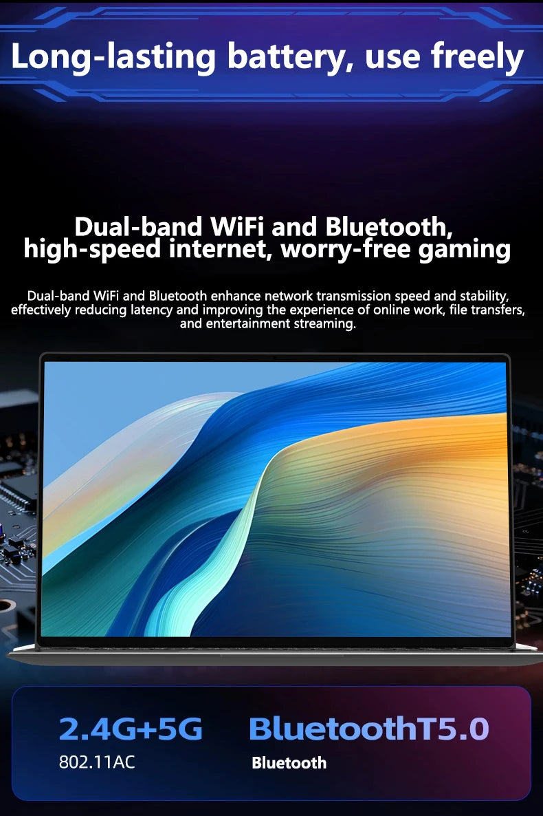 new 14.1" Intel 6500Y laptop 32GB RAM 1TB/2TB SSD 1920x1080 Portable laptops Windows 11 Pro Office Gaming Notebook computer 2026