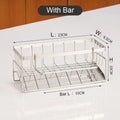 Kitchen Sink Drain Rack Organizer Kitchen Multifunctional Stainless Steel Drain Rack for Sponge Cleanser Organizer