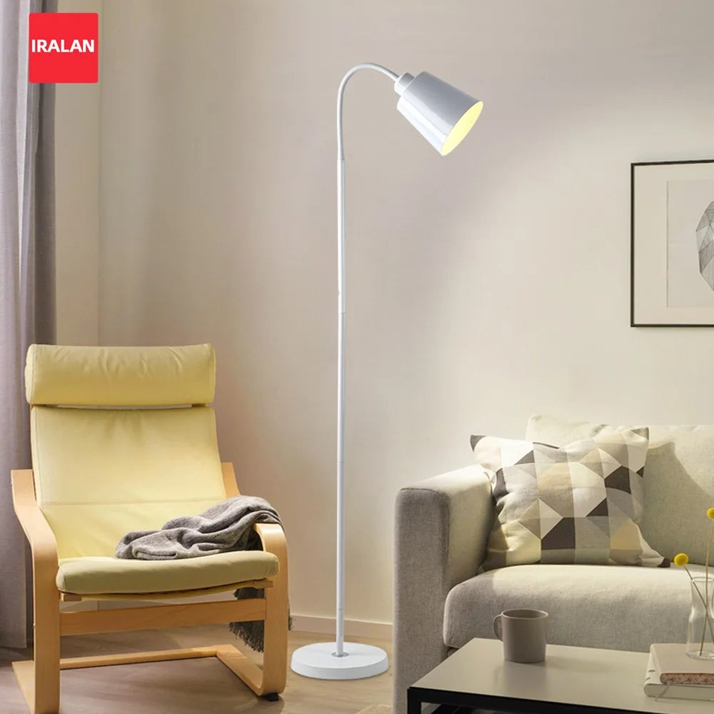Modern LED Floor Lamp Adjustable Standing Light for Living Room Bedroom Office Indoor Decoration Sofa Reading Lighting