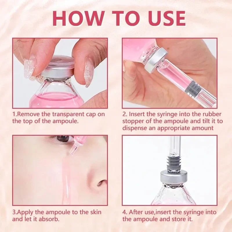 Stem Cell Serum PDRN Ampoule Collagen Moisturizing Anti-Aging Essence Reduce Fine Lines Wrinkle Tighten Brighten Face Skin