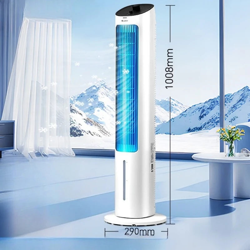 Evaporative Air Circulator with Humidifier,  Energy-Saving Bladeless Cooler Fan, Strong Wind Super Quiet Durable for Room Office