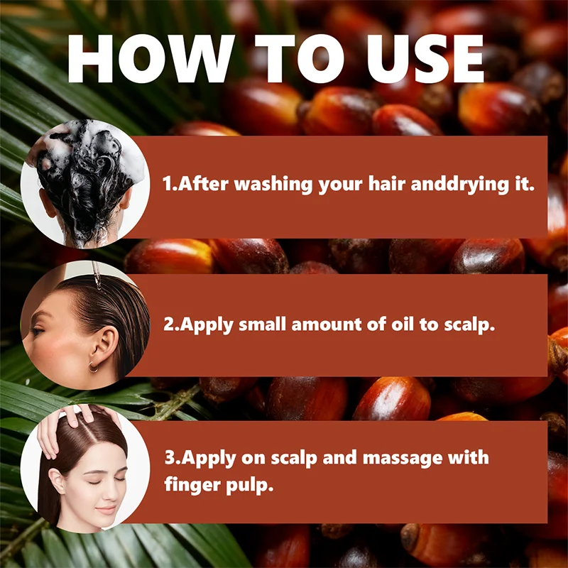 YUITIKUE Natural Batana Hair Essential Oil Scalp Care Anti Dandruff Strengthen Hair Repair Split Ends Dry Damaged Hair Anti-Friz
