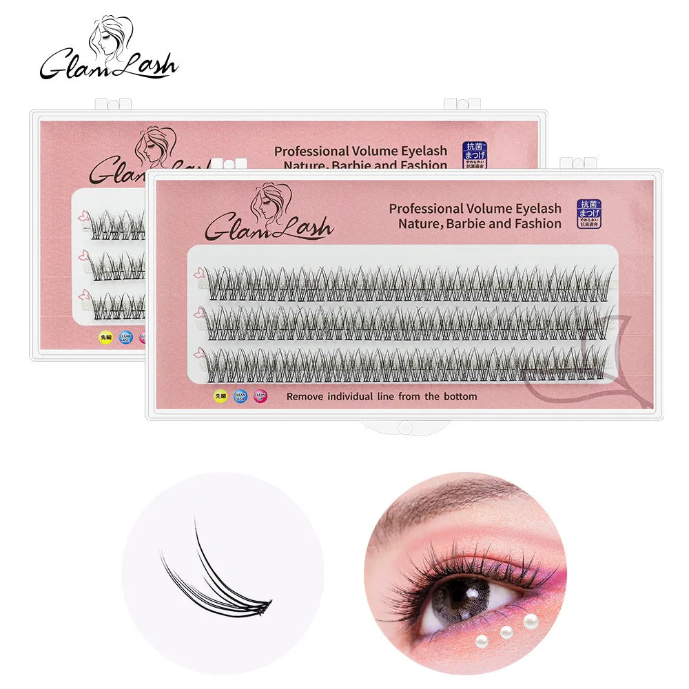 Colored Lashes Eyelash Extensions C/D/L/LU(M) Curl Mix 8-15mm Natural Soft Individual Green/Blue/Brown/Purple/Pink Eyelashes