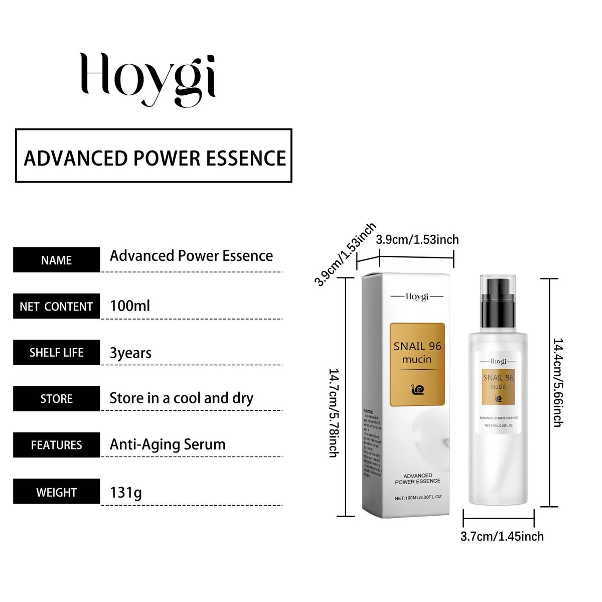 Precious Snail 96 Mucin Power Essence Smoothing Wrinkle Repairing Lift Firm Fade Fine Lines Brightening Skin Care Moisturizing