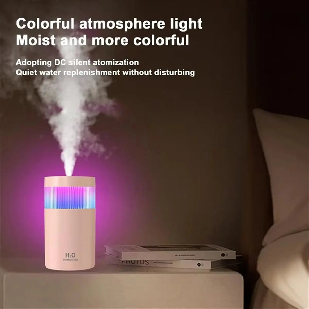 A74X-Humidifier Withnight Light Mini Desktop Atomizer Forhome Ultra-Quiet Operation A