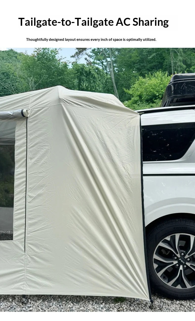 Lohascamping Car box docking tent  Portable Waterproof SUV Tail Tent 3-4 people Dome tent Sunshade Tunnel style tent,Large tent,