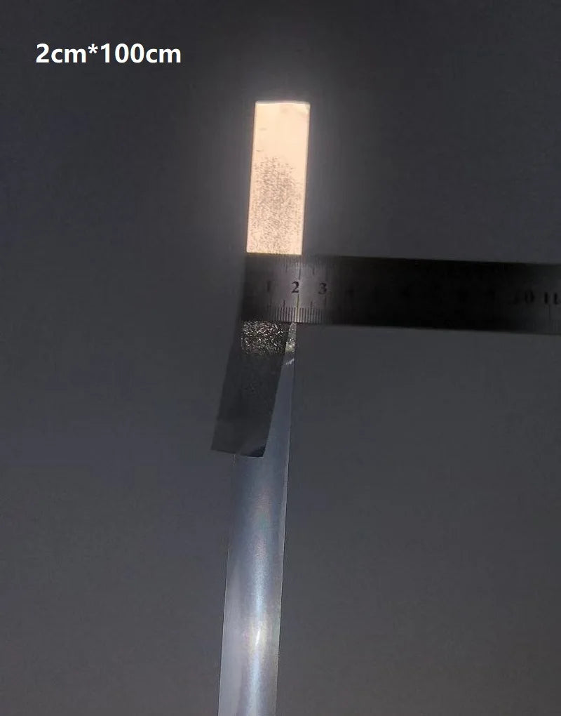 2.5cm/5cm/10cm DIY HTP Reflective Heat Transfer Vinyl Grey Strip Night Fluorescent Protective Warning Self-adhesive Tape