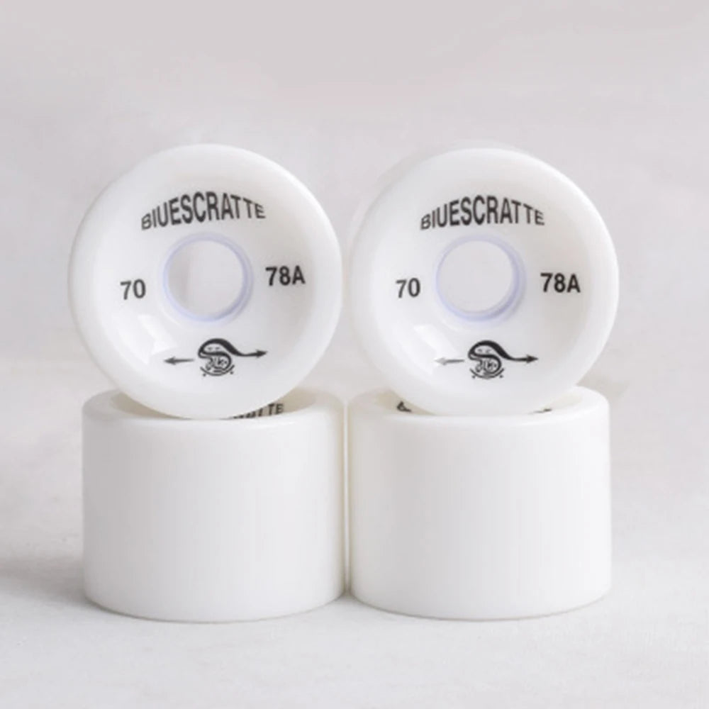 4pcs 70mm 51mm 80 duro Longboard Wheel for 70mm Skateboard Tire 80A Durable Elastic PU Ruedas for Road Street Skate Board Rodas