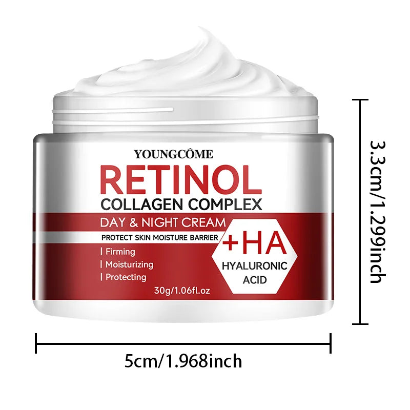 Retinol Collagen Facial Care Moisturizing Cream Deep Hydration  Suitable for dry Aging Face Cream Moisturizing Skin Repair