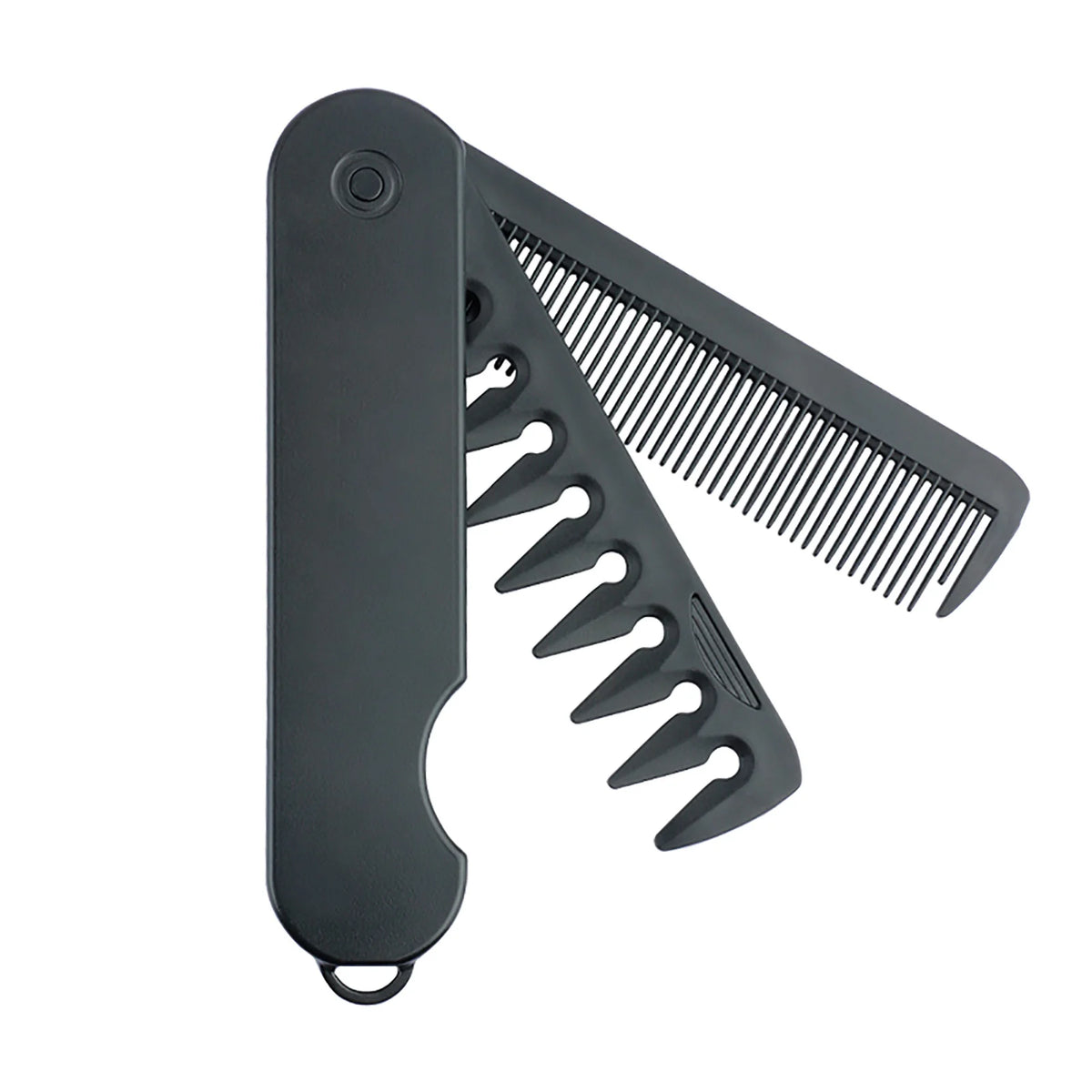 New 1/2/3 in 1 Pocket Folding Combs Plastic Wide Tooth Oil Head Comb Beard Combing Barber Clipper Comb Salon Hair Styling Tools