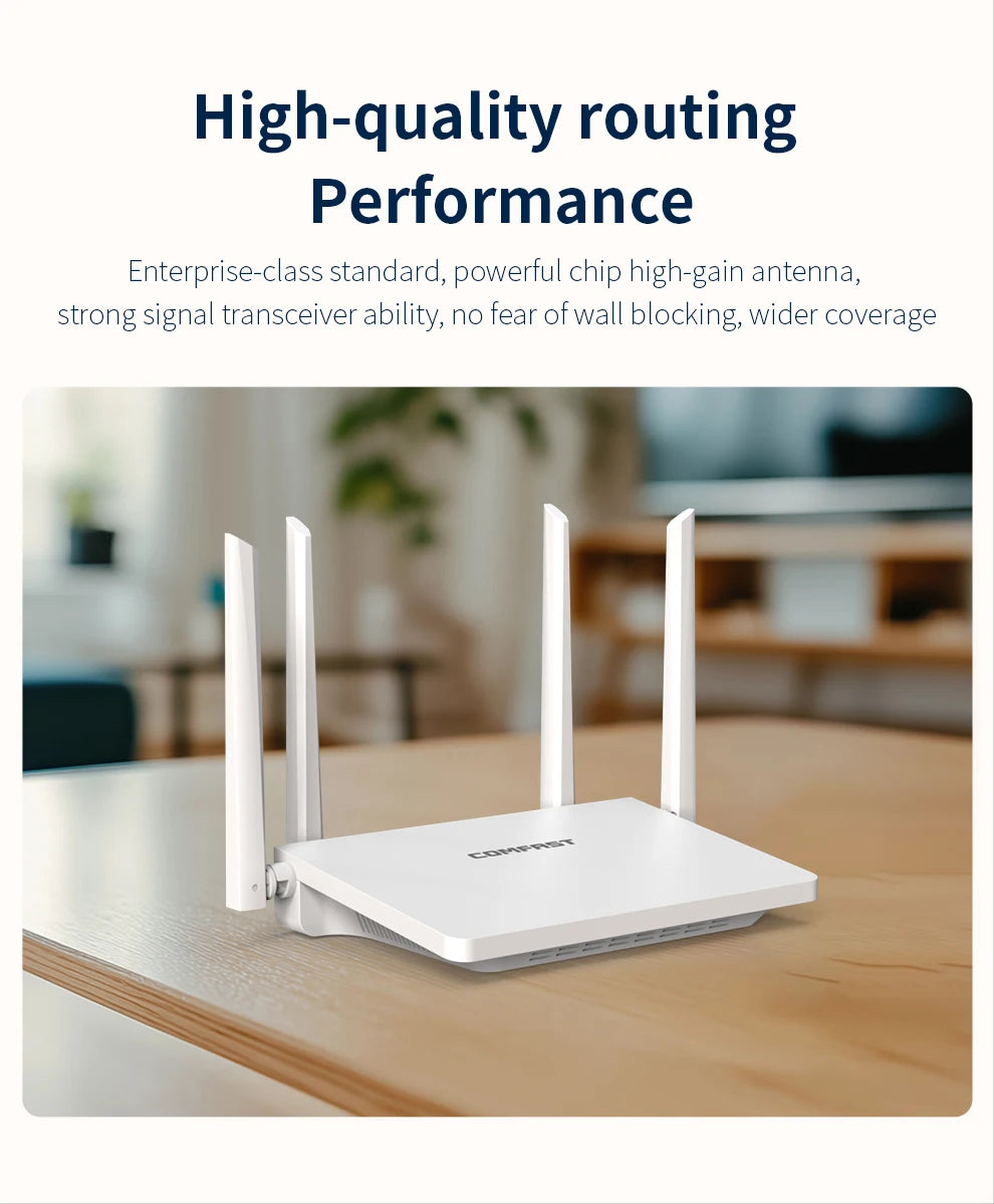 Comfast AX3000 WIFI6 Router Gigabit 2.4G&5GHz 802.11AX Wireless Signal Amplifier Booster Gigabit Router WIFI Amplifier For Home