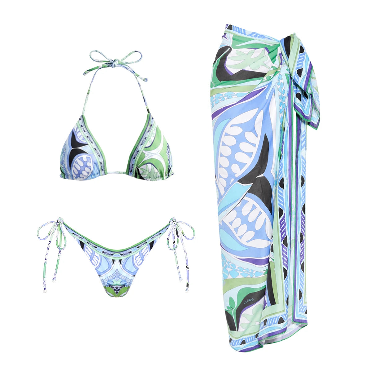 Print Bikinis 2026 Sexy Women Swimsuit Swimwear Female Thong Bikini Set Biquini Bathing Suit Print Swimming Suits Beachwear