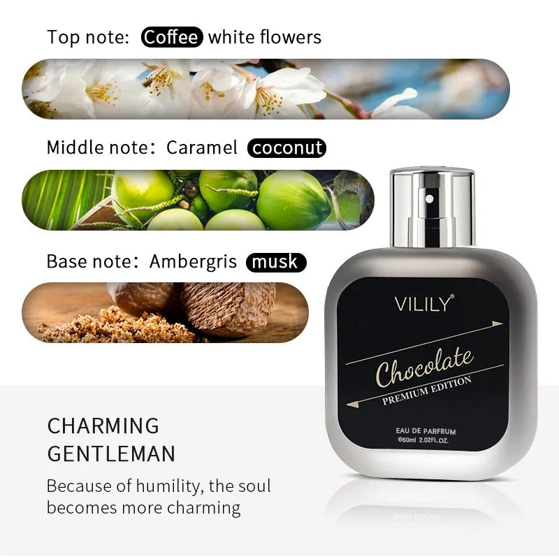 Coconut Vanilla Perfume Gourmand Chocolate Coffee Cream Scent, Fruity Floral Unisex Fragrance Spray, Sweet Musk Fragrance Mist