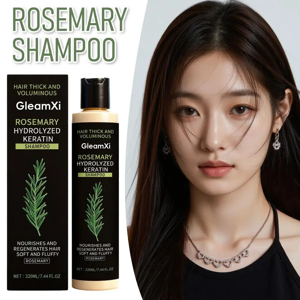220ml Rosemary Hair Growth Shampoo Organic Rosemary Oil for Hair Growth, Natural Anti Loss Thickening Shampoo for Thinning Hair