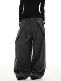 2026 New Vintage Pinstripe Suit Pants Loose Wide Leg Slimming Long Pants Casual Commute Trousers For Men And Women