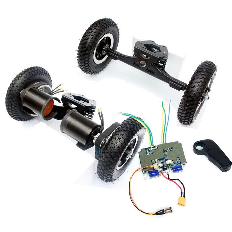Off Road Electric Skateboard Truck Mountain Longboard 11 inch Truck Wheels Combo kiteboarding Truck Inflatable rubber tire wheel