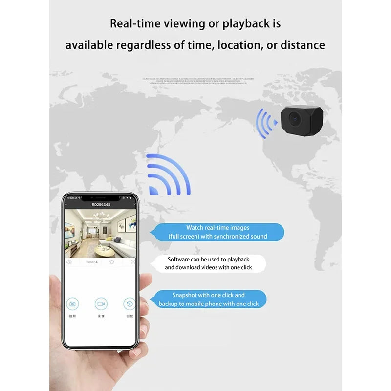 Lenovo Security Smart Mini WiFi Camera For Home 1080P HD Indoor IP Surveillance Remote Monitoring For Kids Pets Camera 2026 New