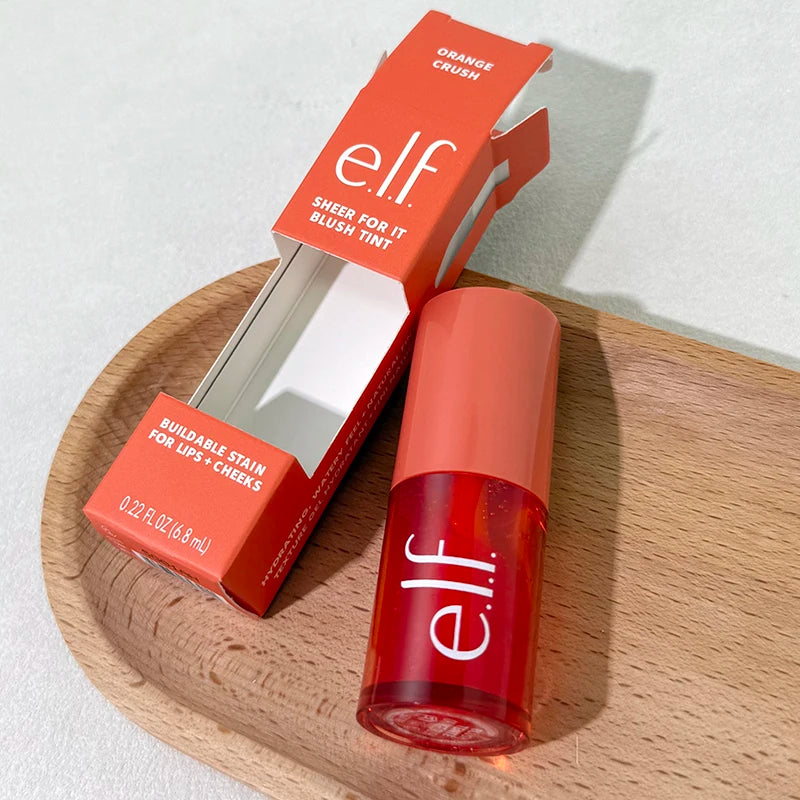 New Elf 8 Colors Liquid Blush Lasting Moisturizing Face Makeup Fruit Lip Gloss Lipstick Set Mango-Watermelon Bubblegum-Cherry