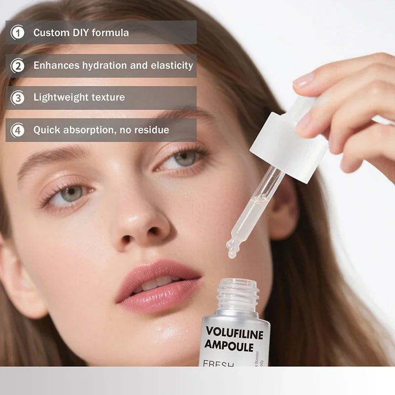 Volufiline Asiatica Ampoule 10ml Plumping Soothing Facial Serum Hydrating Moisturizing Essence Gentle Daily Skin Care Ampoule