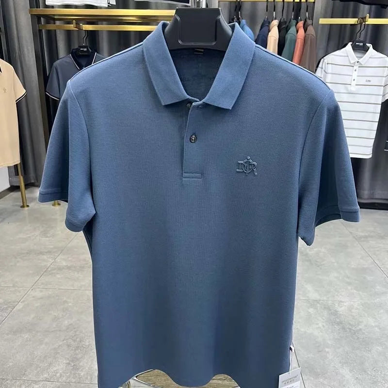 100% pure cotton high-end short sleeve men's polo shirt summer designer luxury brand embroidered Paul T-shirt fashion men's wear