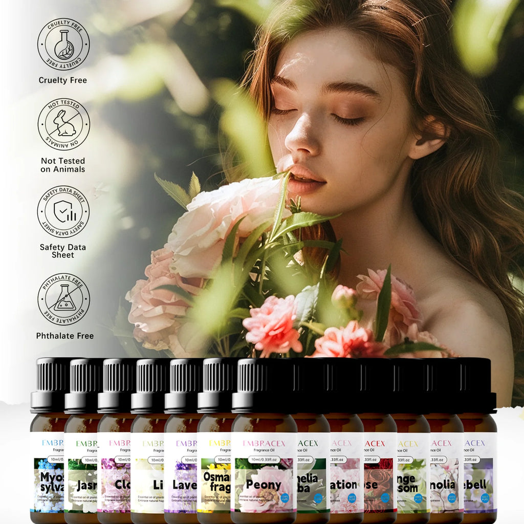 10ml Peony Essential Oils Flower perfume car Gifts women's perfumes essential oil car aroma diffuser car air-freshener