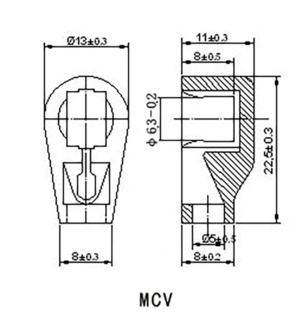 6.4mm 7.4mm 9mm 14mm Ceramic Vacuum Tube Anode Plate Grid Cap Hat For EL504 EL519 6P13P FU7 807 310A 845 6J1 805 811 572B FU29
