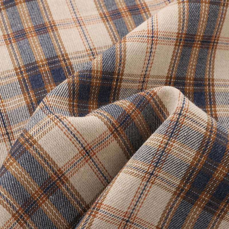 Men Shirt Plaid Flannel Long Sleeve Plus Size Loose Hip Hop Street Mens Casual Shirt Oversized Male Soft Dress Shirt Dropshippig