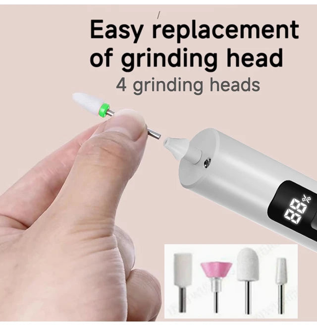 Professional Nail Drill Set Manicure Cutter Nail Equipment Nail Supplies Home Use Electric  Nail Drill Machine Nail Grinder