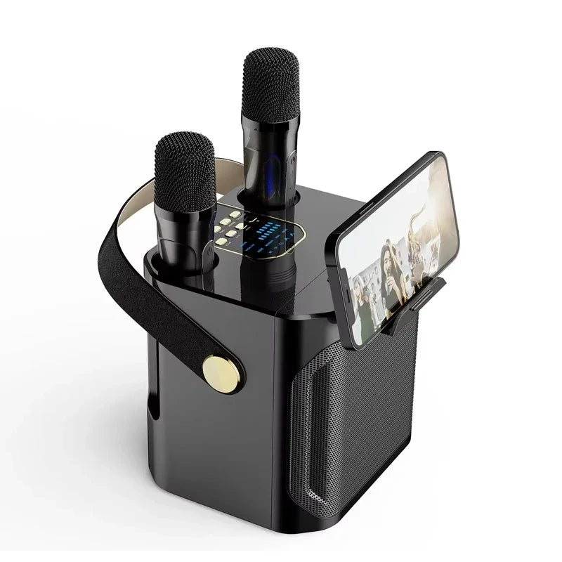 Wireless Subwoofer Portable Powerful Karaoke Bluetooth Speaker With Microphone Sound Box Music Machine High Power Caixa De Som