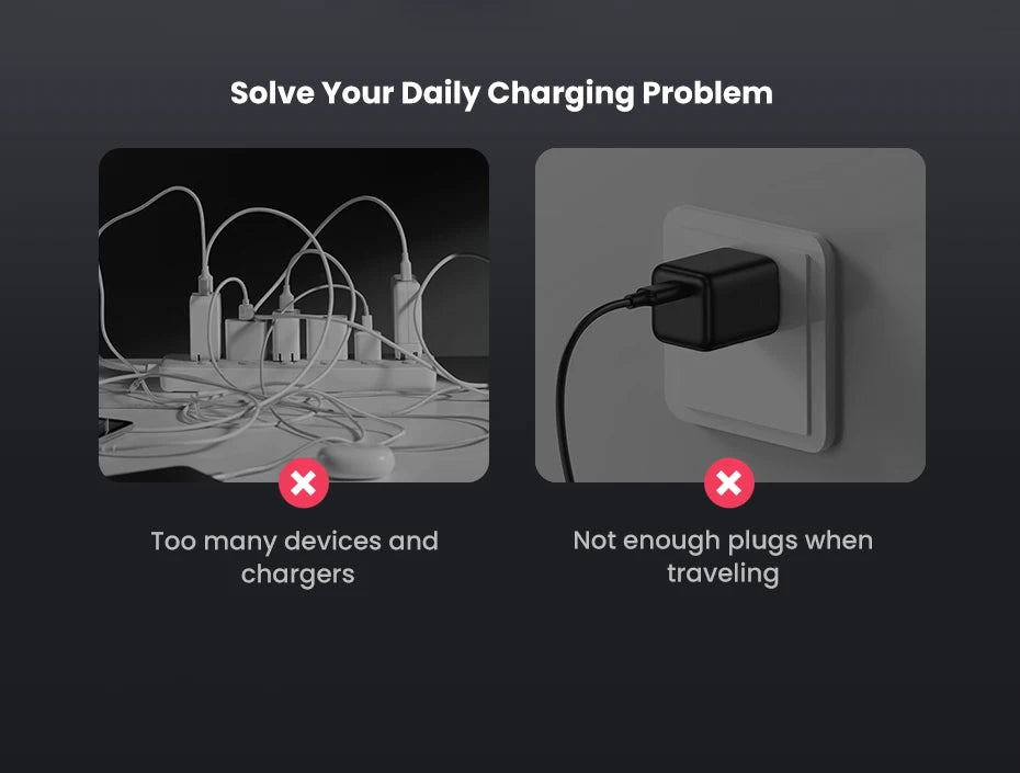UGREEN 65W GaN Charger Type C Quick Charge 4.0 3.0 USB Charger For iPhone 18 17 16 Pro Macbook Air Laptop Tablet PD Fast Charger