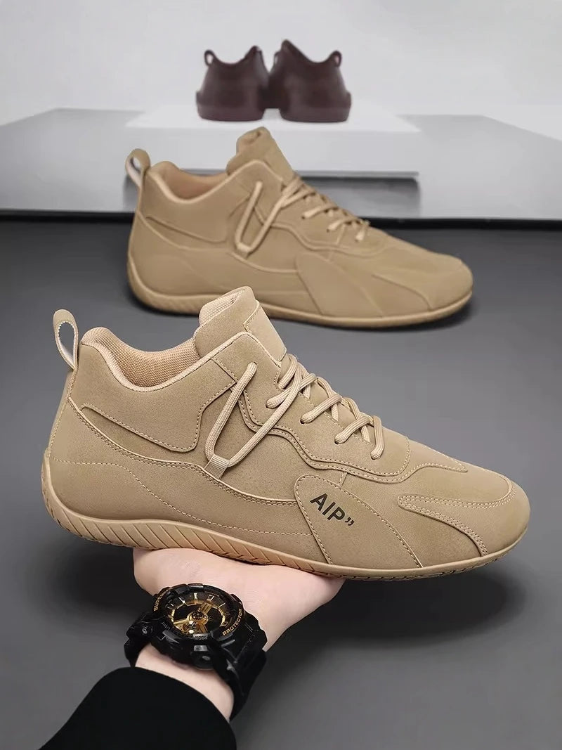 Casual Sport Shoes for Men Retro Leather Surface Soft Bottom Versatile Leisure Board Shoes Autumn Trend Brand Agan Men's Foot...