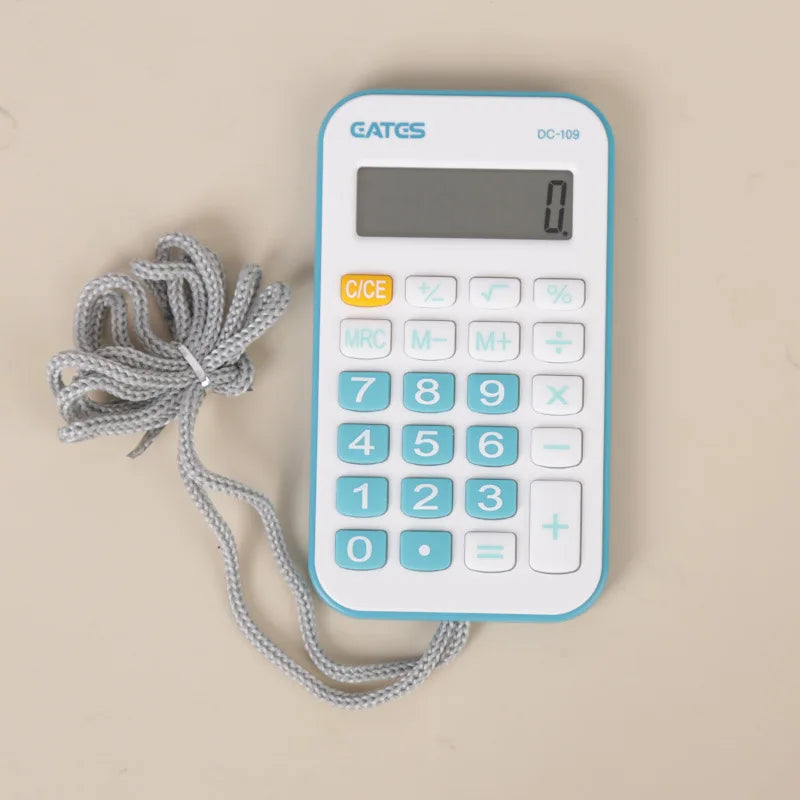 Student Calculator Simple Design Basic Calculator High Sensitivity Button Portable Calculator Student Stationery Supplies