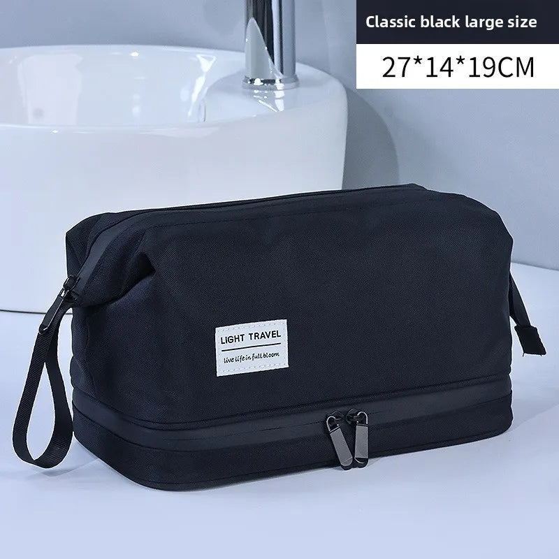 Dry and Wet Separation Men's Toiletry Bag Business Trip Portable Cosmetics Storage Bag High Value Cosmetic Bag