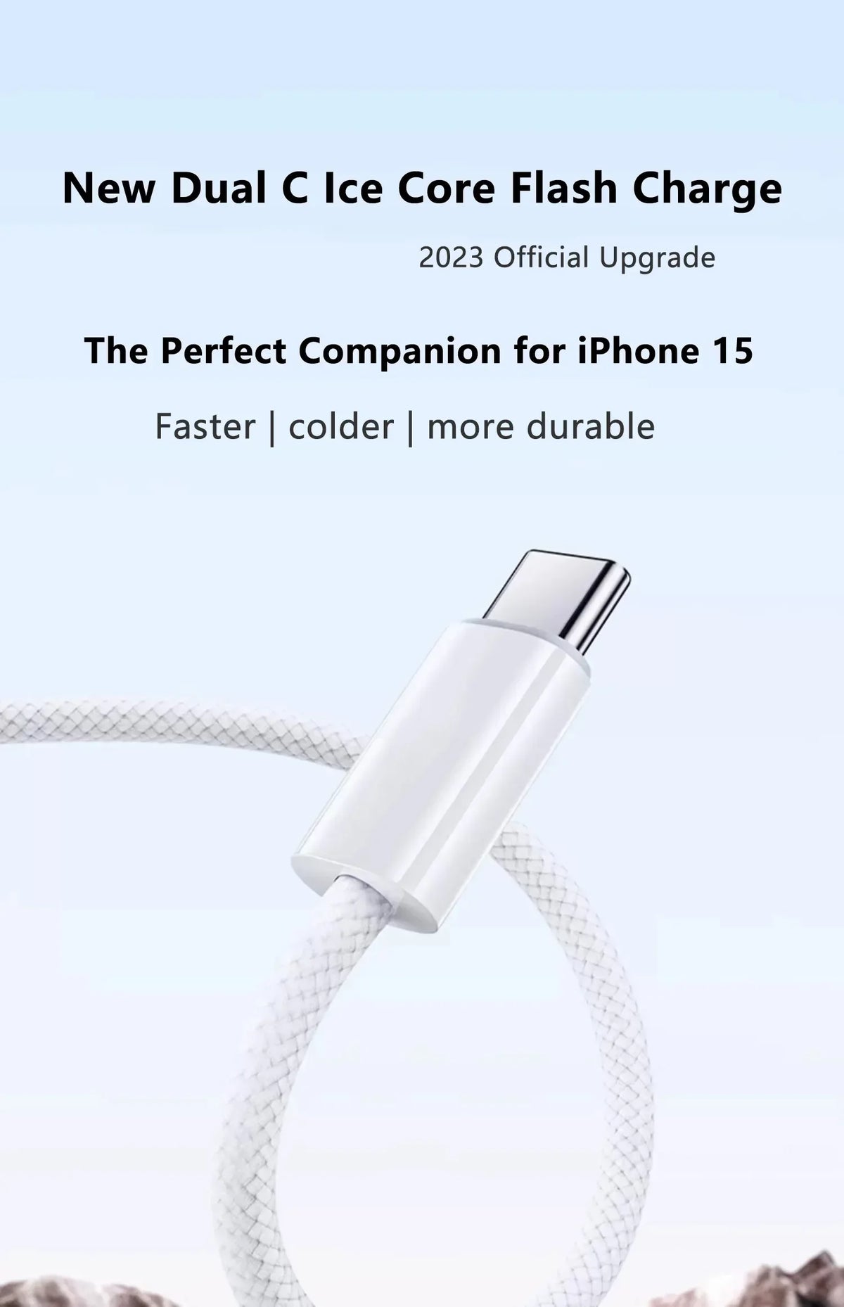 Original USB-C Fast Charger Cable For iPhone 15 Pro Max 15 Pro 15 Puls PD 60W USB-C Weaving Charging Data Line Accessories