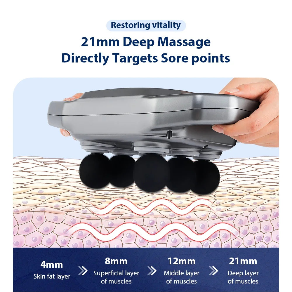 66-head Fascia Gun High Frequency Vibration Body Massage Gun Back Massager Waist Massager Neck Shoulder Thigh Fascia masajeador