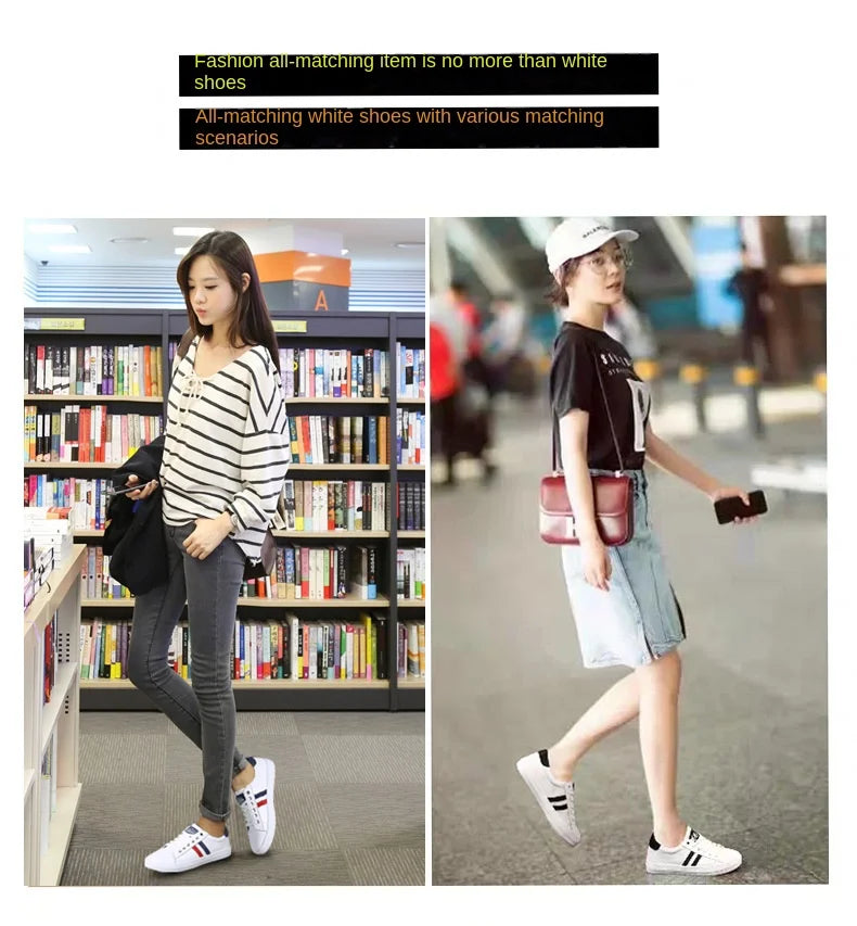 2026 Spring/Summer Autumn/Winter Casual Women's Leather Shoes White Flat Bottom Soft soled Breathable Sneakers Running Shoes