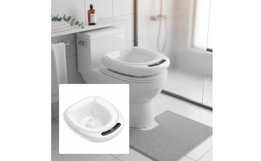 Electric Sitz Bath Basin Automatic Water Spray Toilet Sitz Bath Seat Pregnancy Wash Basin Easy to Use Health Care Item Portable