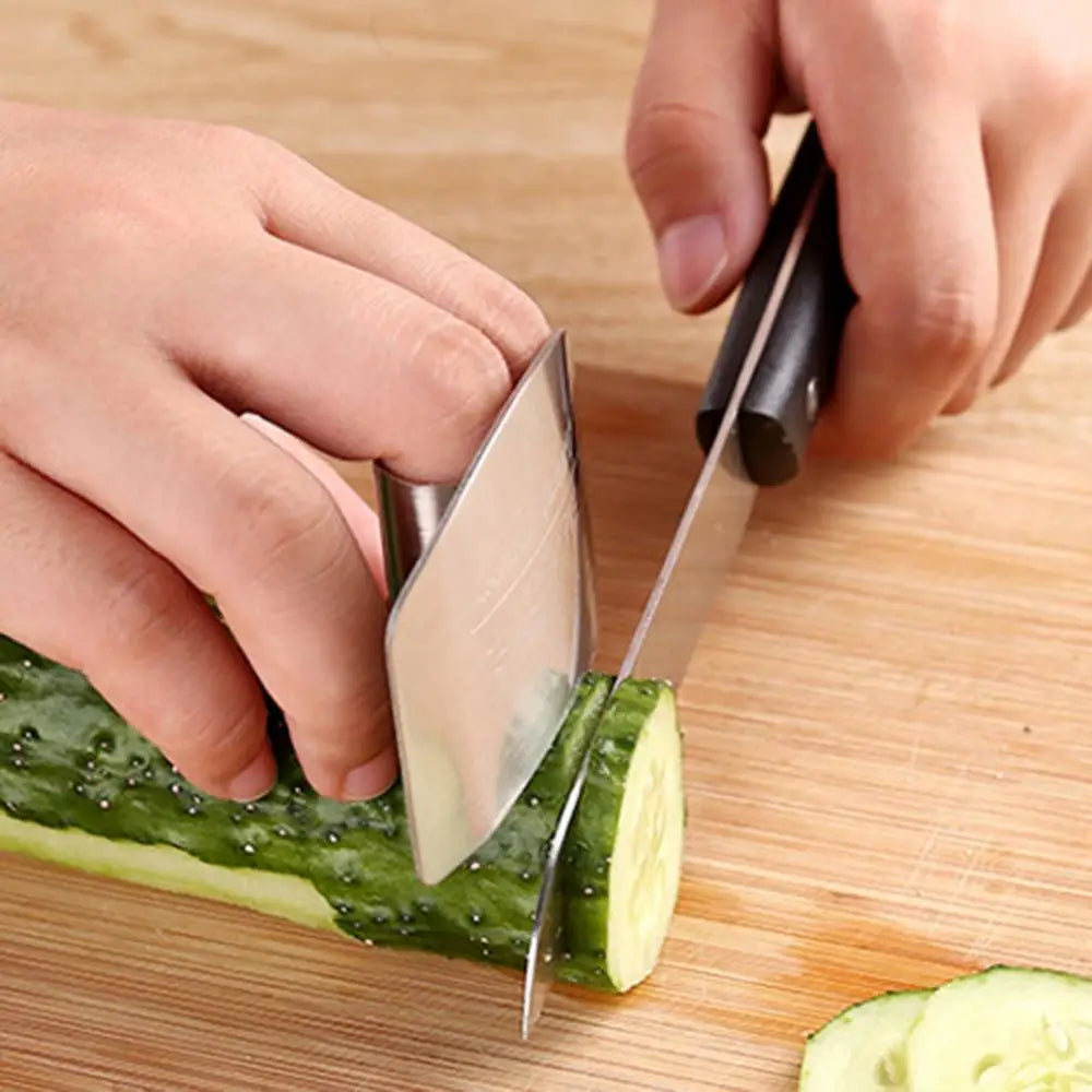 1Pcs Stainless Steel Finger Protector Anti-cut Finger Guard Kitchen Tools Safe Vegetable Cutting Hand Protecter Kitchen Gadgets
