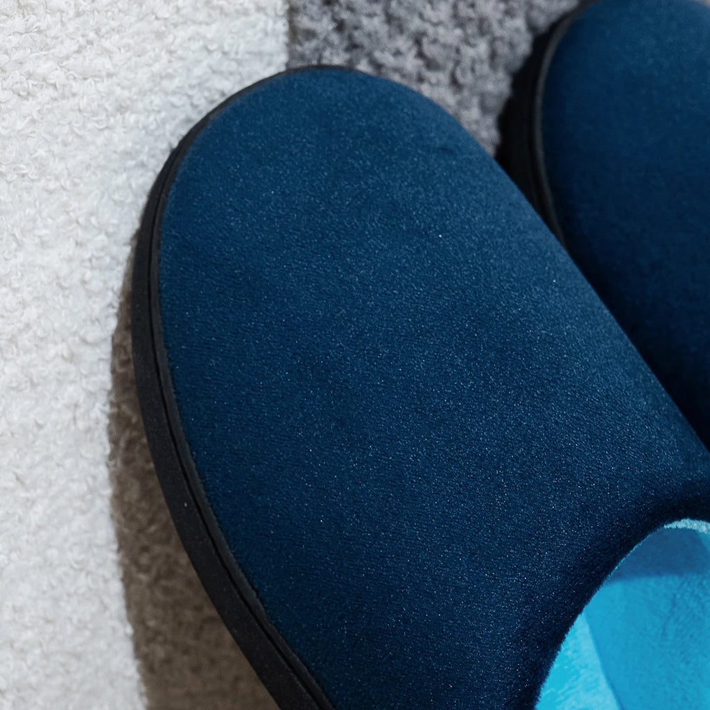 Women Home Slippers Contrasting Color Trendy Half-pack Slippers Suitable For Spring Autumn Winter Women Non-slip Cotton