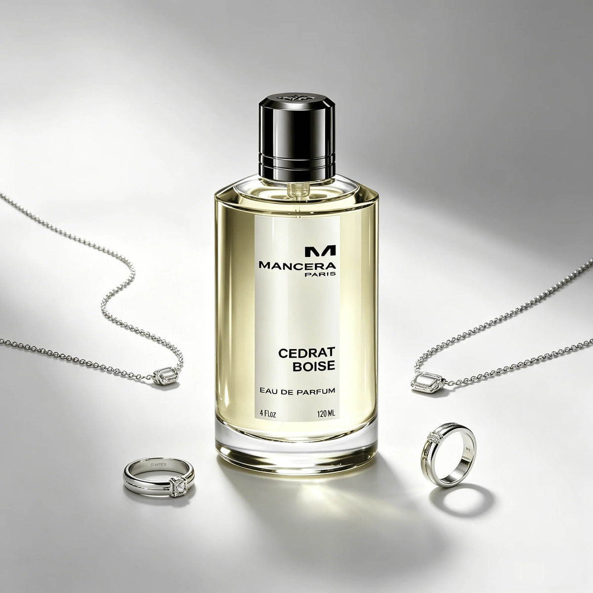 Mancera Paris Cedrat Boise Eau De Parfum 120ml Long Lasting Fresh Citrus Cedar Woody Spicy Fragrance Men Perfume Transparent Octagonal Bottle Elegant Masculine Scent Business Daily Holiday Gift for Him