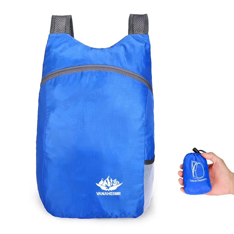 Outdoor Folding Backpack Waterproof Ultra Lightweight Portable Travel Bag Folding Handy Bag Lightweight Travel Men Women Daypack