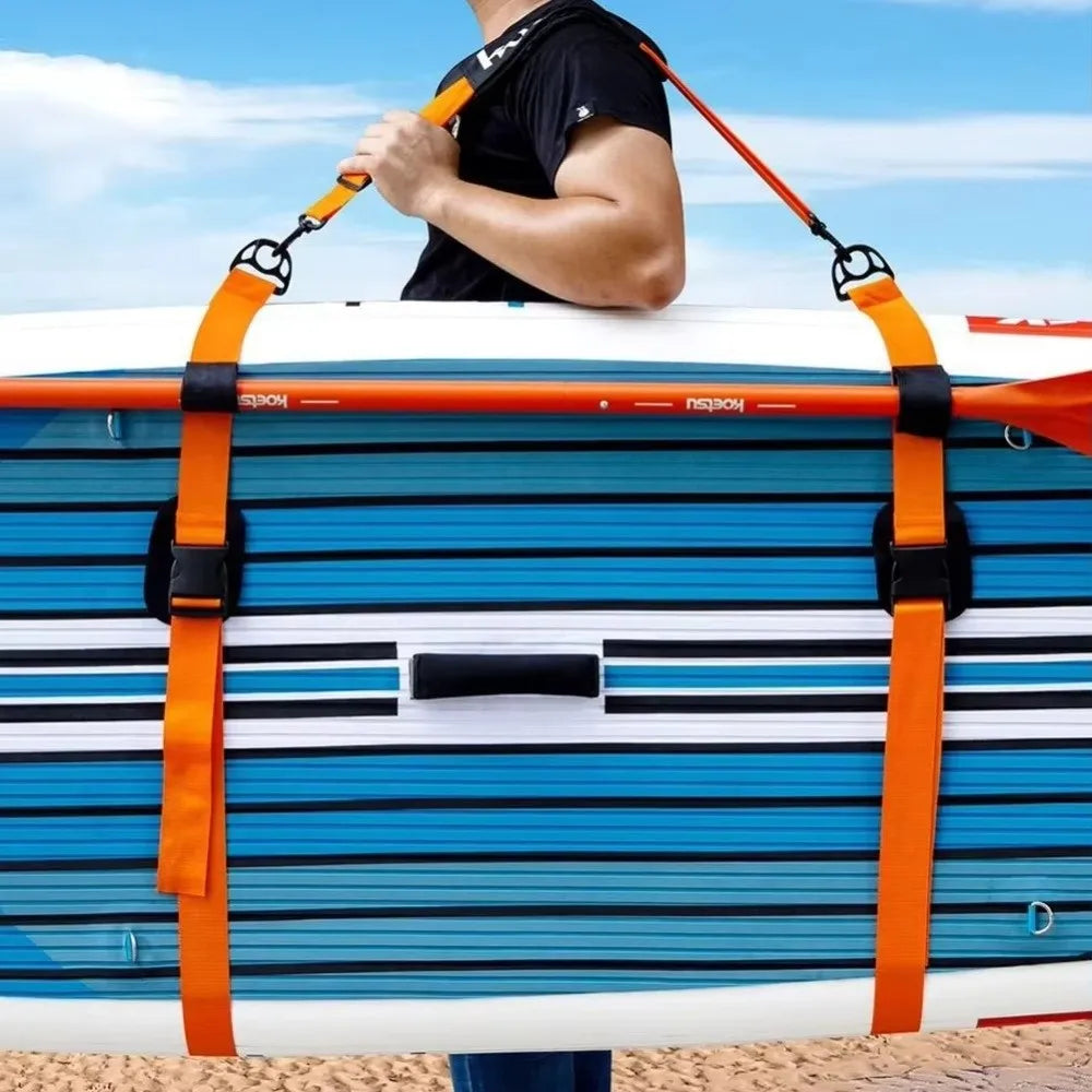 Portable SUP Carrying Strap Adjustable Length Shoulder Sling Design Paddle Board Carrier Durable Nylon Surf Paddle Board Carrier