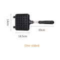 Professional Long Handle Waffle Baking Mold Square Double-Sided Waffle Maker Machine Durable Cast Aluminum Sandwich Maker Baking