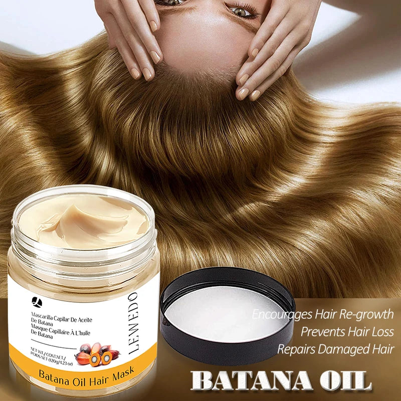 120g Batana Hair Mask Fast Hair Growth Oil Scalp Care Conditioner Batana Oil Anti Hair Loss Thicker Hair Serum Nourish Hair Root