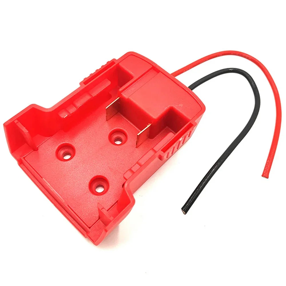 Lithium Battery Adapter Connector for Milwaukee for M18 18V Li-ion Battery DIY Power Supply Wheel Adapter Dock Holder 48-11-1815