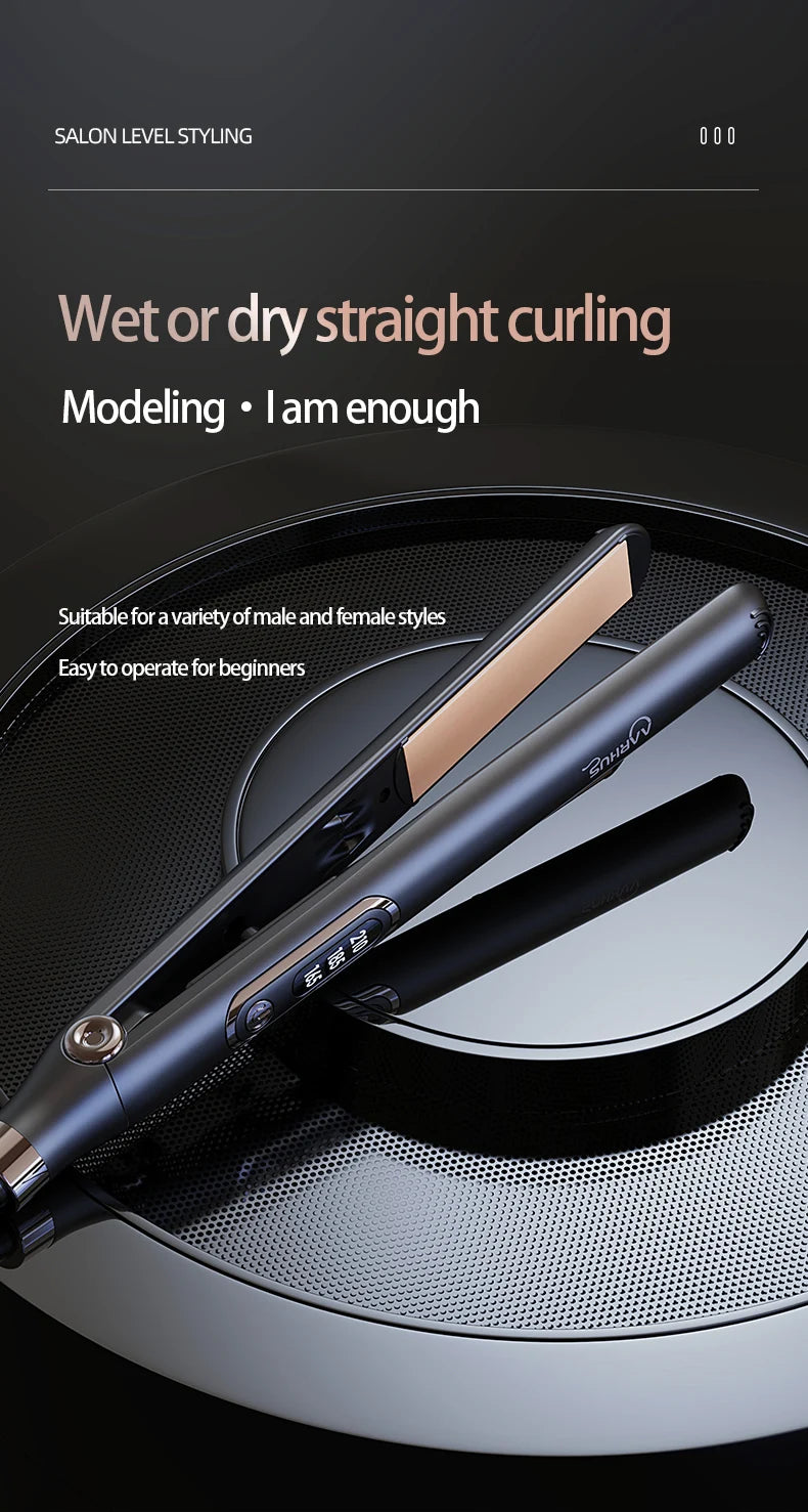 10 Seconds Fast Heating Hair Straightener Curler 2 in 1 For Xiaomi Professional Hairdressing Tools Hot Comb Hair Iron Brush