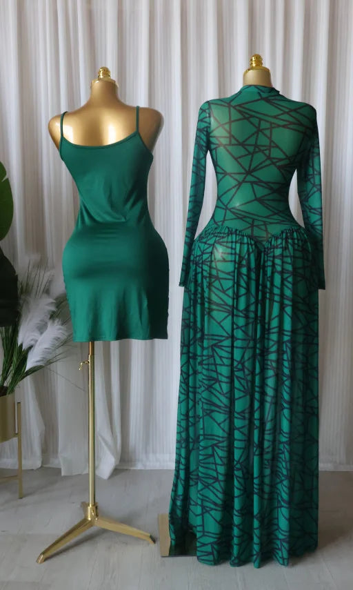 CM.YAYA Women Full Sleeve Printed O-neck Maxi Long Dress 2026 Evening Birthday Vacation Sexy Party Club Vestidos Dresses